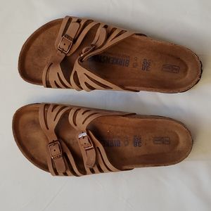 Birkenstock, made in Germany, brown, women sandal, size 38